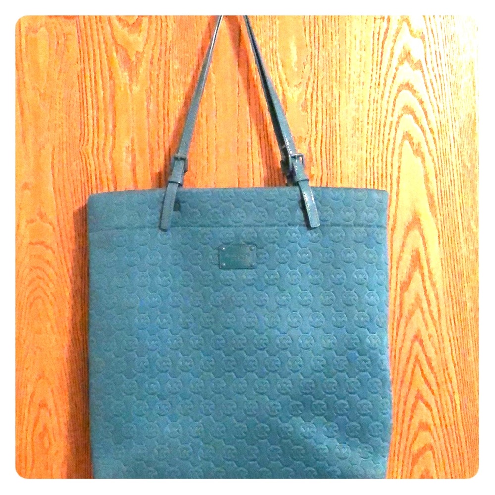 Michael Kors blue work bag